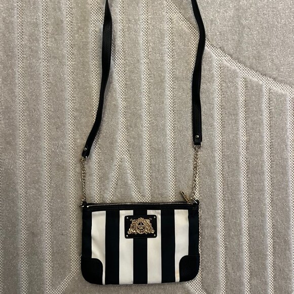 Juicy Couture Malibu Nylon Striped Crossbody Bag w/ Gold Hardware - Picture 1 of 7